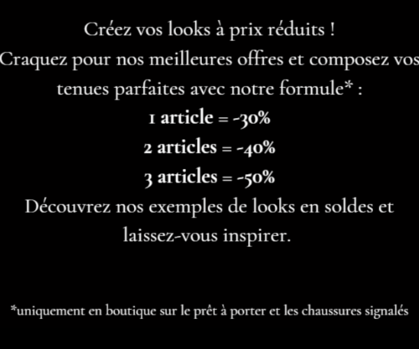 Les soldes sont toujours là - profitez en !